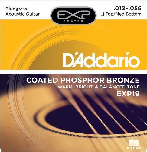 Depth instrument Dadario EXP19 12-56 Phosphorus Copper Langrass Style Folk Guitar Strings Boxed