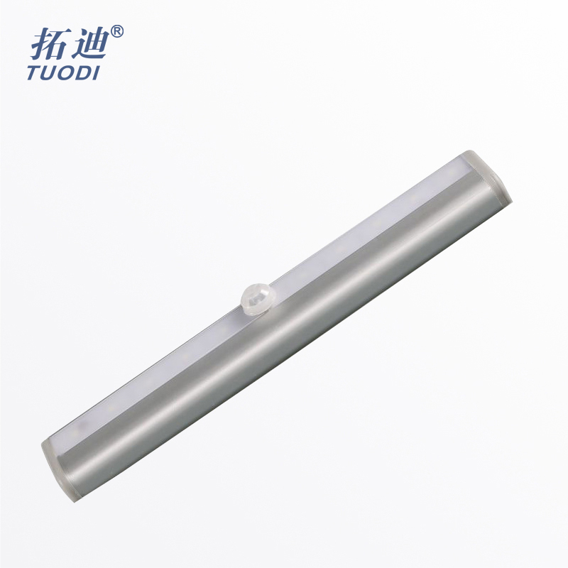 Lithium battery rechargeable infrared human body sensor light Magnet paste without wiring LED wardrobe cabinet wine cabinet sensor light