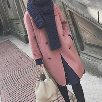 Winter 2021 new wool coat long cashmere winter wool coat double-sided wool coat thick and wild