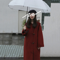 Small man medium and long 2021 new autumn and winter wool coat cashmere double-sided wool coat popular womens clothing