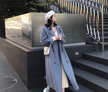 Winter 2021 new wool coat medium and long cashmere double-sided coat large size womens clothing autumn and winter