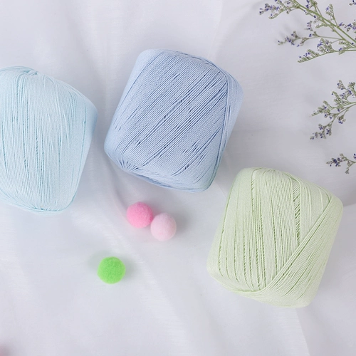 Кружевные шелковые нитки из жемчуга, шерстяной крючок для вязания, плетеный свитер ручной работы, 5 размер