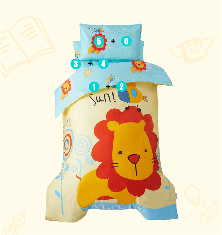 Ba mảnh chăn vườn ươm trẻ em chợp mắt chăn giường cũi Liu Jiantao bé đặc biệt bộ đồ giường công viên - Bộ đồ giường trẻ em 	bộ chăn ga gối đệm cho bé trai	