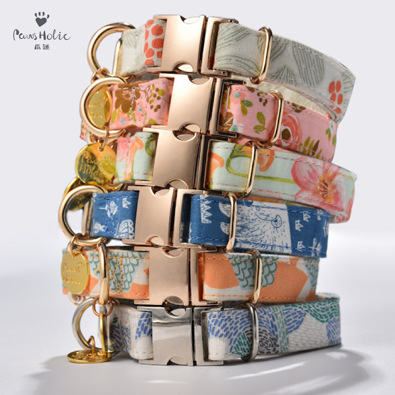 Chai Dog Hee Hee Paws Holic Claw Fan Cotton Printed Pet Collar Traction Rope Telescopic Chest Baby Bag Dog Rope