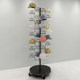 ຮ້ານຂາຍເສື້ອຜ້າ sun hat storage shelf floor-standing hat rack mom and child store multi-layer hat hanger display rack hat tray mobile