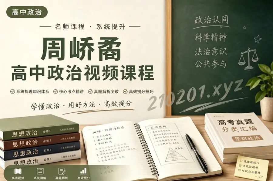 周峤矞老师高中政治网课视频教程合集下载