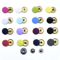 Mens and Womens Clothing Down Jackets Snap Buttons Childrens Cotton Clothes Color Concealed Buttons Full Copper Four-button Buttons Black and White Push Buttons