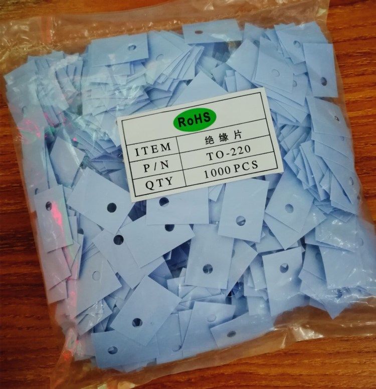 Silicon negative Thermal conductive silicone sheet TO-220 package transistor insulation gasket 13*19*0 3mm 1000 pieces