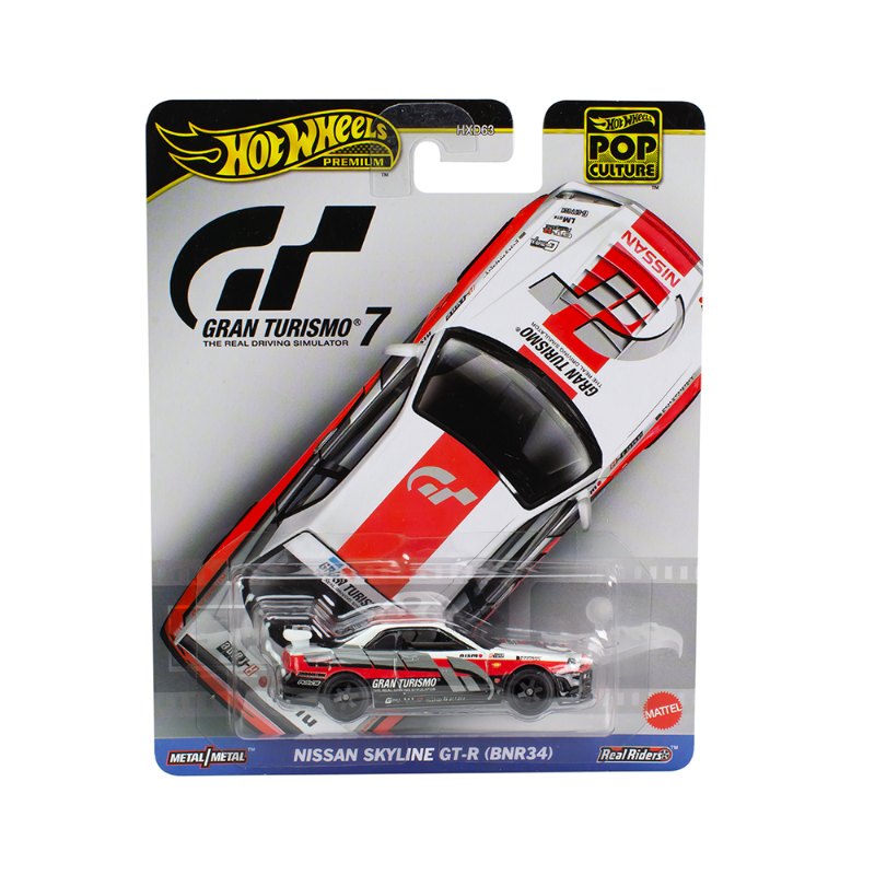 Hot Wheels R34 Nissan Skyline Gtr Bnr34 Gran Turismo7 Iron Rubber Tires