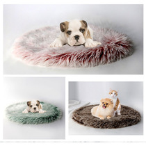 Pet Supplies Dog Blankets Cat Sleeping Mats Round Blankets Pets Kennel Bifacial Round Small Cat Blanket Dog Ground Mat