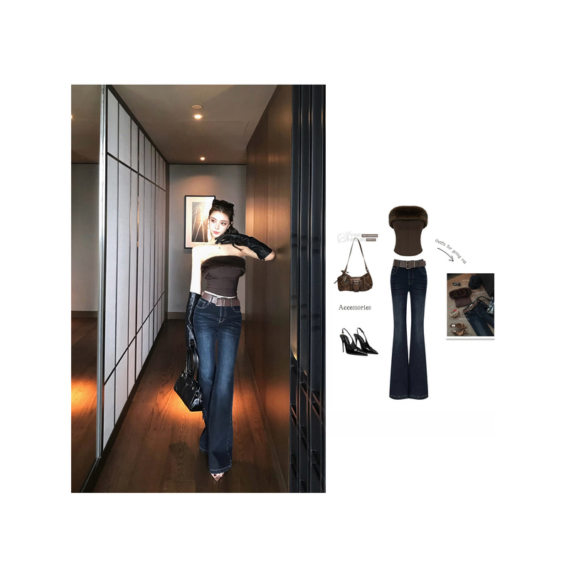 Momoshero【Old Street Area】 "Vintage, Cool Wash Effect! Spring, Summer, and Autumn Version of Flared Jeans