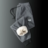 Демисезонные осенние утепленные удерживающие тепло бархатные спортивные зимние штаны