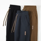 Утепленные демисезонные трикотажные джинсы с начесом, спортивные штаны, размер, оверсайз, свободный крой