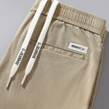 Мужские демисезонные осенние штаны, трендовые джинсы, в корейском стиле, свободный прямой крой