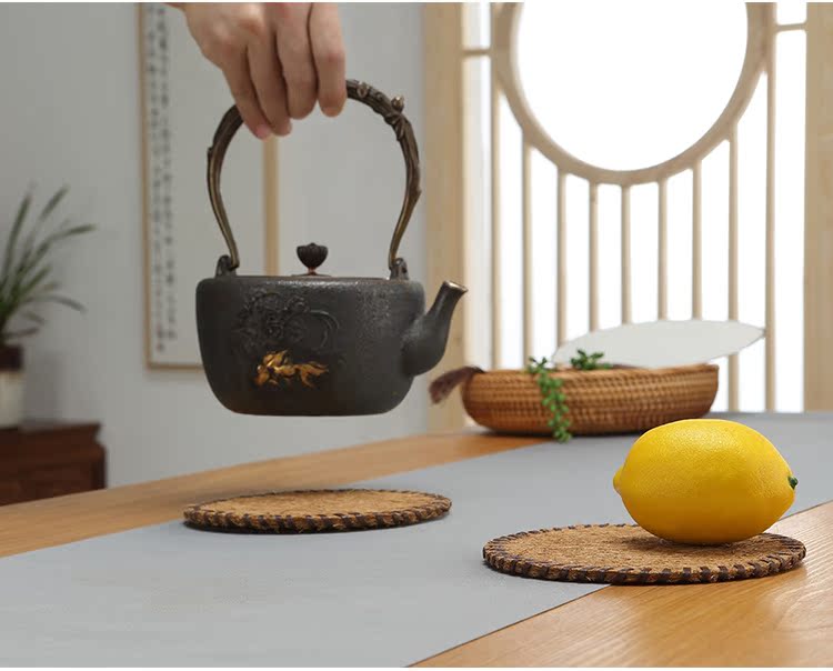 Morning high hand - woven cup mat mat cup teapot the cane top service up a pad insulation pad saucer at kung fu tea accessories