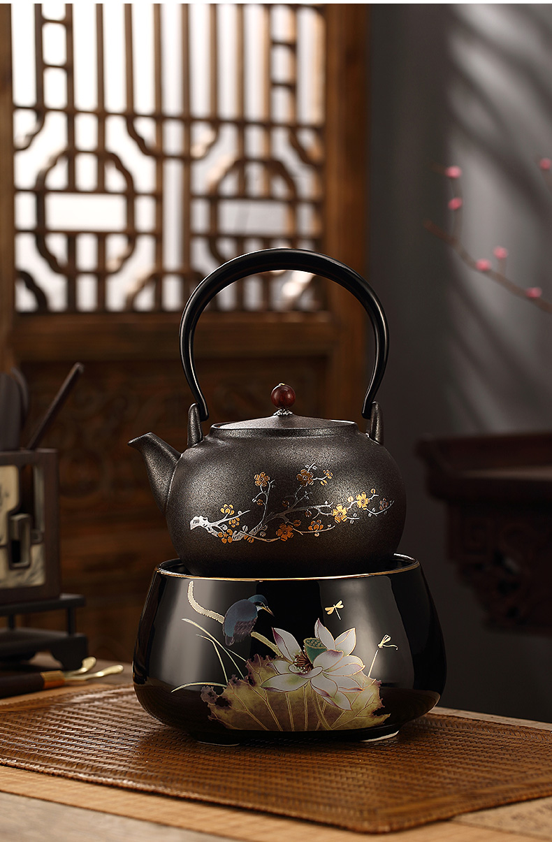 Morning ceramic kettle ceramic POTS.mute household kung fu tea set the boiled tea, the electric TaoLu tea stove to boil tea set