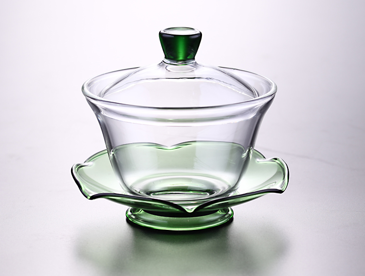 Morning three high heat - resistant glass to make tea tureen kung fu tea cups thickening finger bowl tea accessories