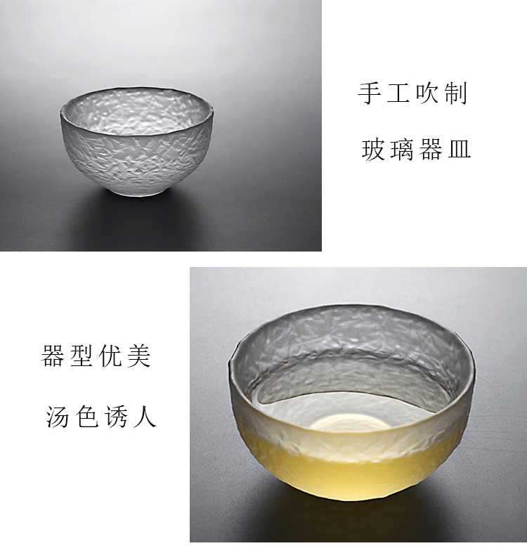 Morning high glass cup to use Japanese manual sample tea cup kung fu masters cup individual cup tea cup