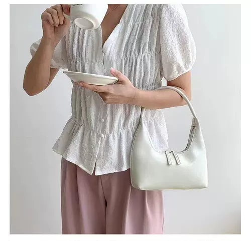 Серебряная небольшая сумка, небольшая сумка подмышку, сумка на одно плечо, барсетка, сумка через плечо, 2022, французский стиль