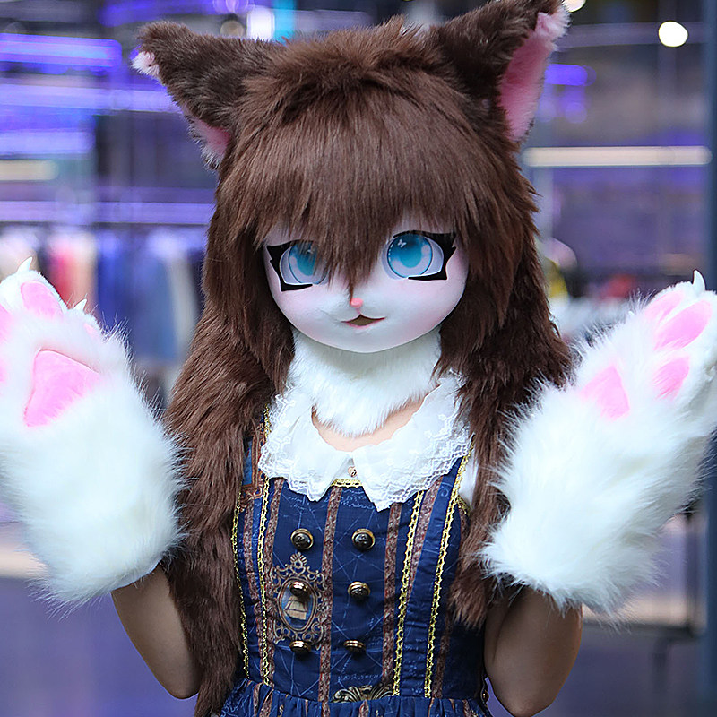 兽装KIG系兽头成品!漫展C位王炸!洛丽塔+二次元兽头太绝了!-furry福瑞-淘宝好物网