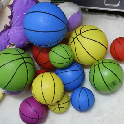 Kindergarten small basketball outdoor inflatable hand catching ball Indoor and outdoor toy rubber bobo ball Naughty castle small basketball