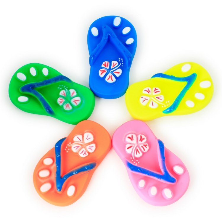 Pet dễ thương giọng hát hoạt hình dép môi trường giọng hát flip-flops chó mèo mèo nhựa cắn dép đồ chơi 	nhà đồ chơi cho chó
