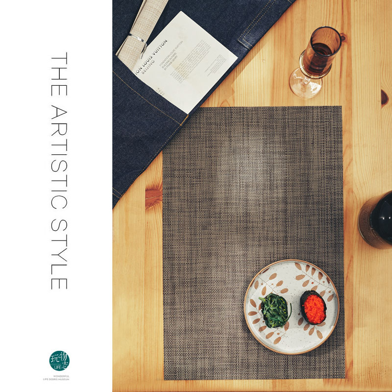Plaything simple Western mat Table mat Waterproof insulation mat Non-slip plate mat Bowl mat coaster Creative dining room placemat