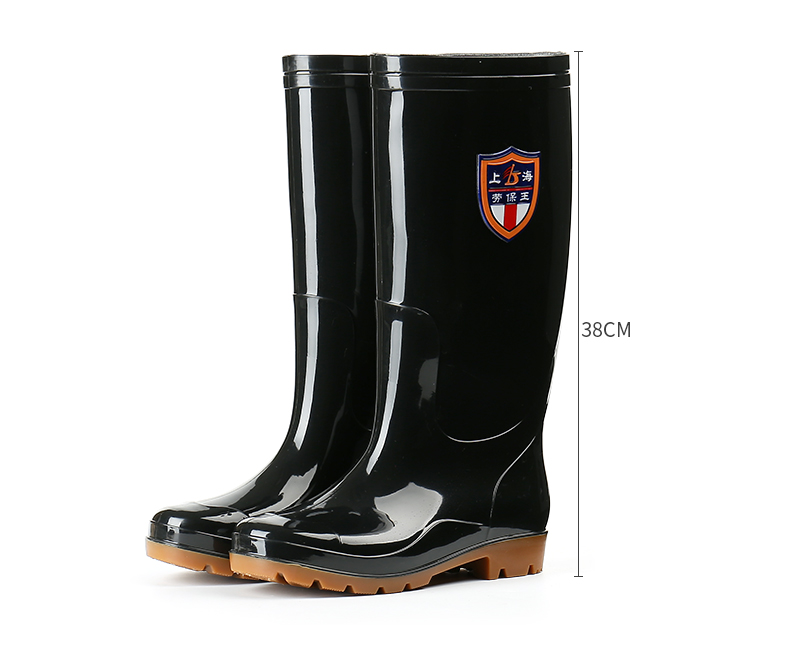 Giày đi mưa nam dày ống cộng với nhung ống giày công sở không thấm nước - Rainshoes giay di mua
