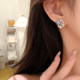 Starfish shell pearl earrings for women 2024 new popular niche earrings vacation cute high-end pierced ear clips