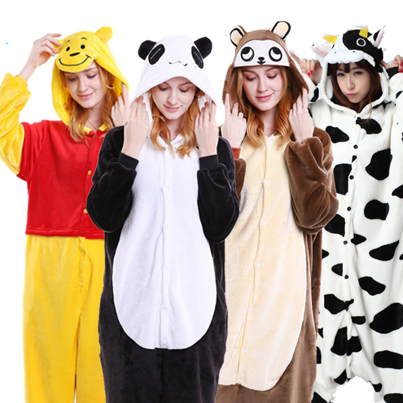 Crazy Company Party Costume Cos Adult Performance Panda Brown Monkey Winnie the Pooh Cartoon Animal Long-Sleeved Performance Costume Crazy Company Party Costume Cos Adult Performance Panda Brown Monkey Winnie the Pooh Cartoon Animal Long-Sleeved Performance Costume