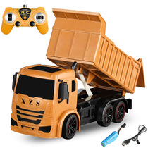Child charging remote control engineering car Dump Truck 2-5 Tipping Bucket Clay Container Transport Loading Car Kid 3-6 years old