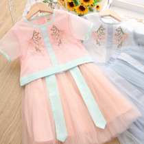 Clearance Girls Hanfu 2020 Children's Wear Spring and Summer Children's Super Immortal Embroidery Ancient Dress Girls Chinese Style Baby Tang Dress