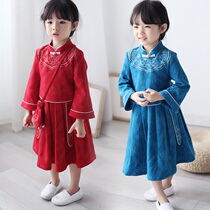 Clearance girls Hanfu skirt 2020 autumn children's dress baby Chinese style retro skirt girl Tang suit
