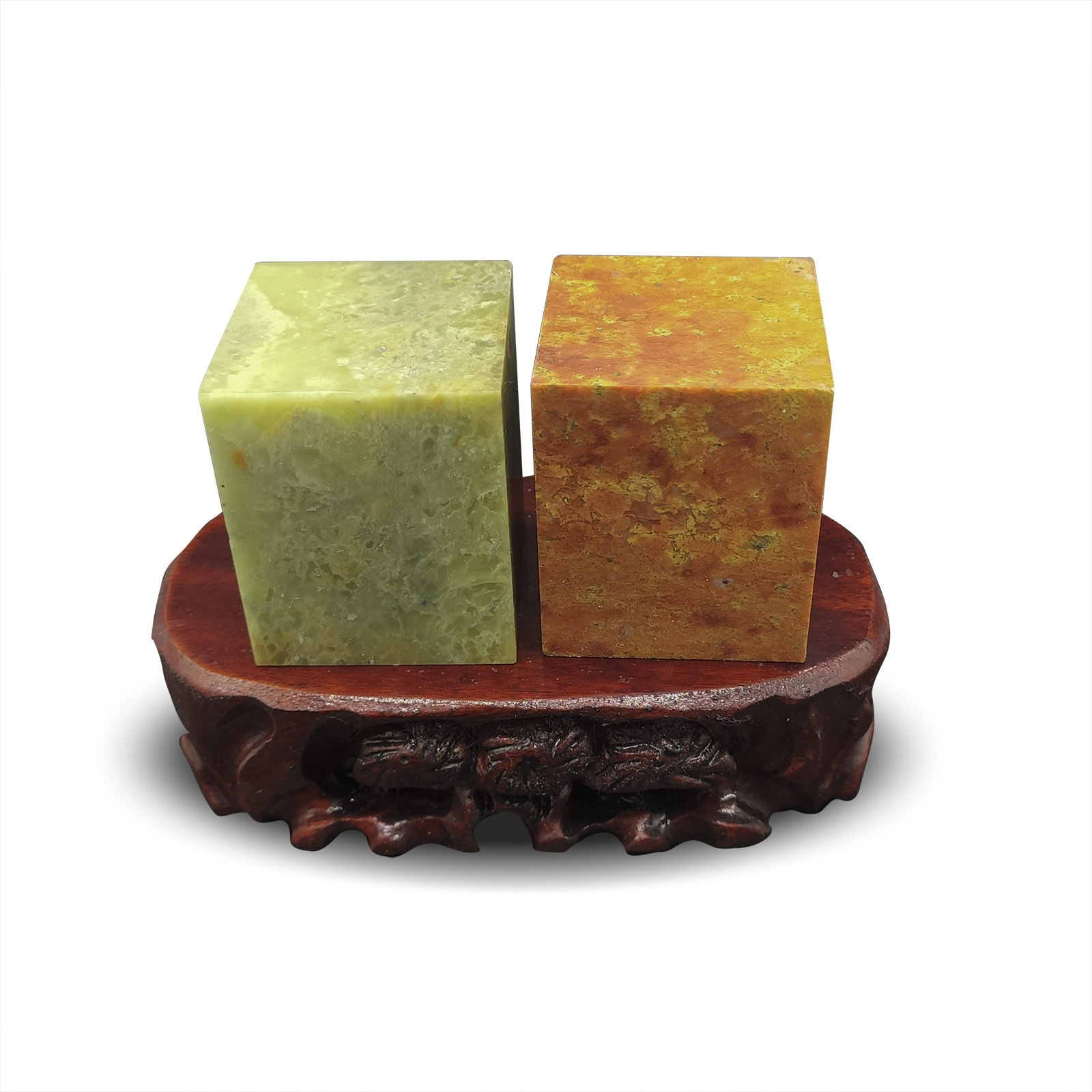 Qingtian stone practice chapter material 6X6X6CM Seal engraving word stone Calligraphy collection Seal stone idle chapter Beginner