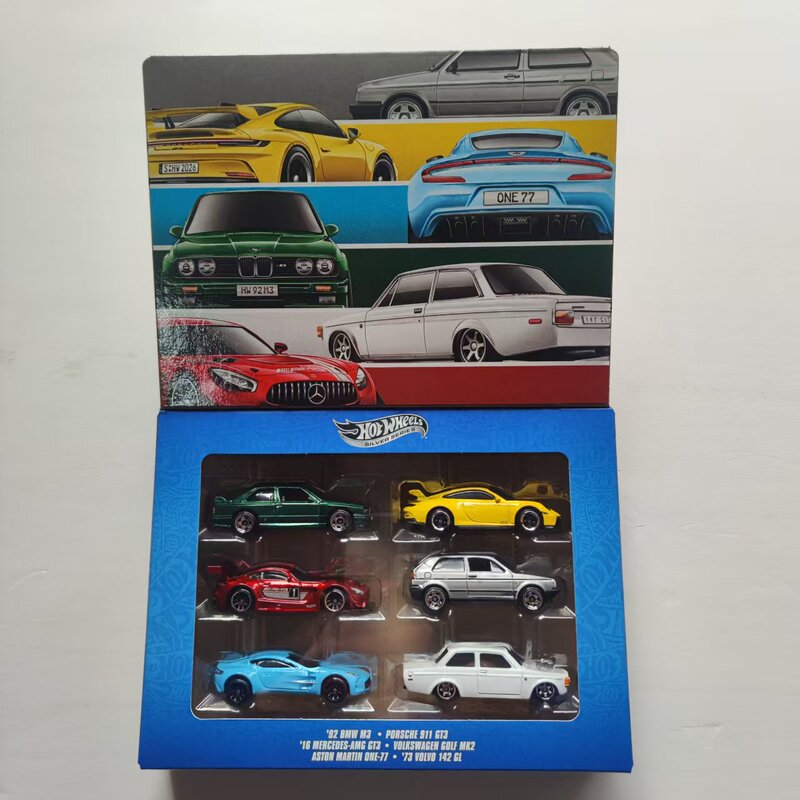 Hotwheels Silver Label Six-Piece Set Gold Car Jbl25 European Luxury Car Legend Journey Toy
