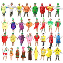 Fruit clothing Childrens Day diy adult performance Kindergarten vegetable performance clothing Parent-child environmental protection fashion show clothes