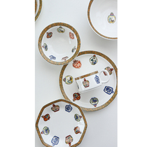 Outer single light luxury brand European series tableware set Coffee Cup dinner plate pastry plate small soup bowl Bowl
