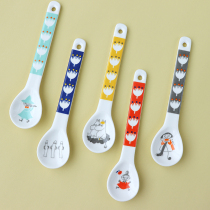 Day single mumming Cartoon creative childrens rice spoon ceramic coffee spoon mixing spoon ice cream spoon cute little spoon