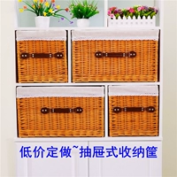 Корзина для хранения, индивидуальная коробка для хранения, соломенный плетеный ящик для хранения, сделано на заказ