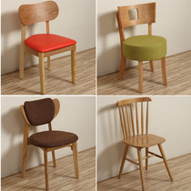 Minimalist cake dessert shop Milk Tea Shop Chair Solid Wood Water Bar Cold Drinks Burger Shop Snack Snack and chairs Composition