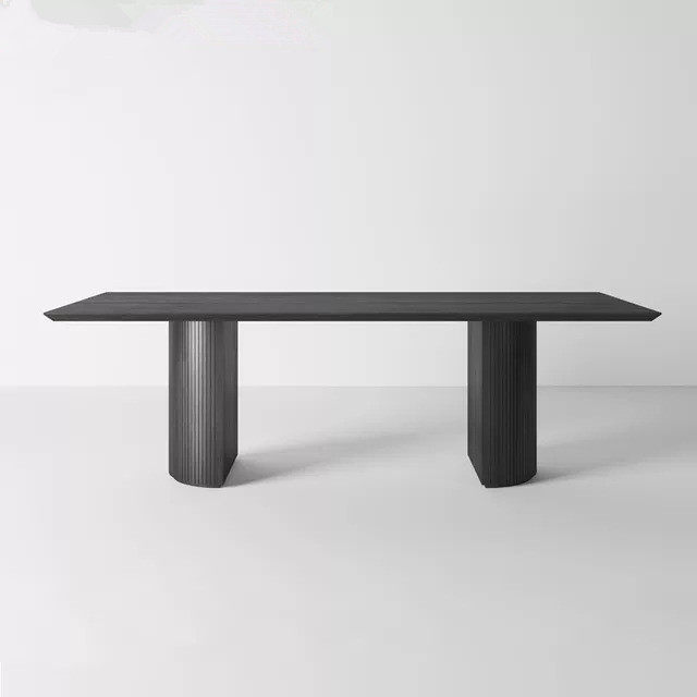 Nordic Minimalist Modern Solid Wood Table Log Creative Personality Designer Office Meeting Strip Desk Negotiation Table