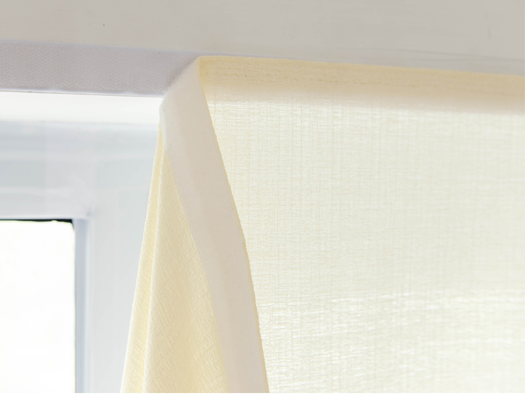 Gạc miễn phí lắp đặt Velcro tự dính gạc rèm trắng ban công cửa sổ ngắn rèm nửa rèm ánh sáng mờ cát - Phụ kiện rèm cửa khung rèm cửa đẹp