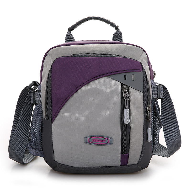 Messenger bag for men and women casual outdoor sports backpack portable shoulder bag diagonal travel small bag waterproof nylon women's bag