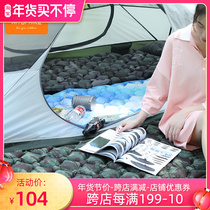Xituoke ultra-light portable single person with pillow egg nest inflatable cushion outdoor tent sleeping mat camping floor mat moisture-proof mat