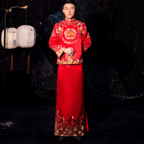 Xiuhe clothing men 2021 new groom clothing Chinese wedding dress long Mandarin mens clothing Xiuhe men