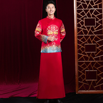 Xiuhe clothing male groom boy Chinese wedding dress Tang suit men Xiuhe mens show and mens costume wedding dress