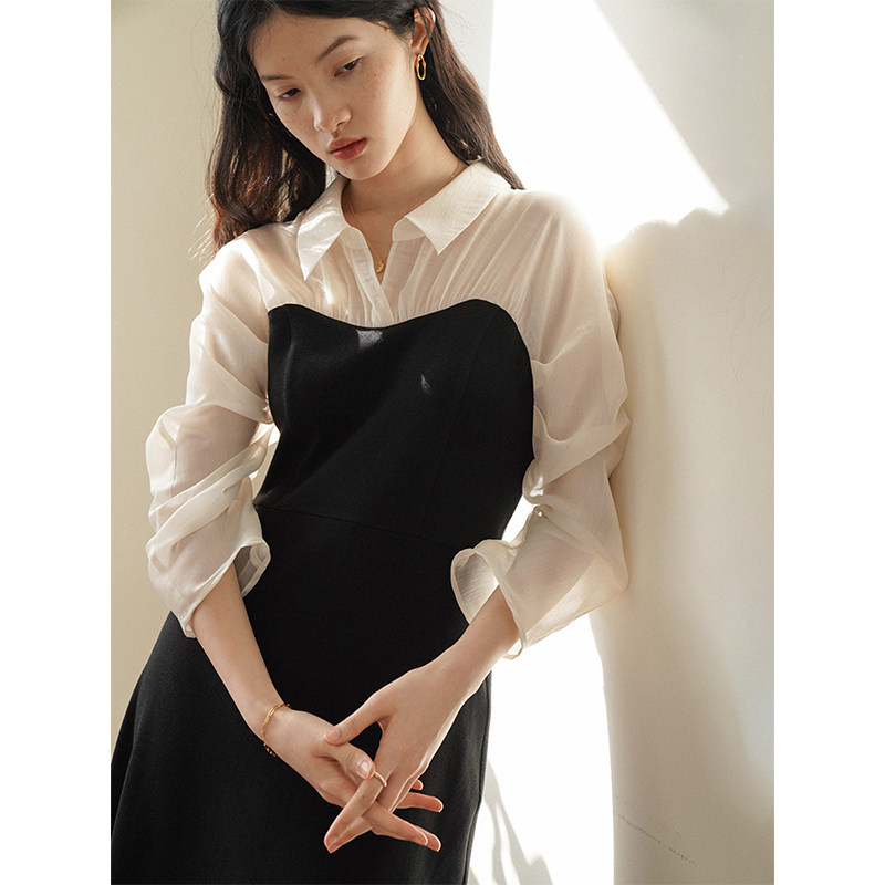 O ' Rey's law-style retro design Small crowdsourced small commuter capsized in the middle of a long skirt child summer