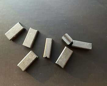 Aca Brand Egg Beater Ahm-P125A Motor Carbon Brush Groove Graphite Slotted Carbon Brush 13*6*5mm