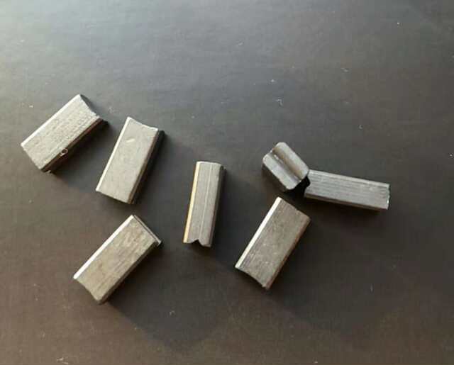 Aca Brand Egg Beater Ahm-P125A Motor Carbon Brush Groove Graphite Slotted Carbon Brush 13*6*5mm