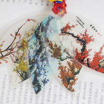 Chinese Wind Motivatio Leaf Vein Bookmark Plum 5 Teachers Reward Students Cute Diy Leaf Creative Custom Gift